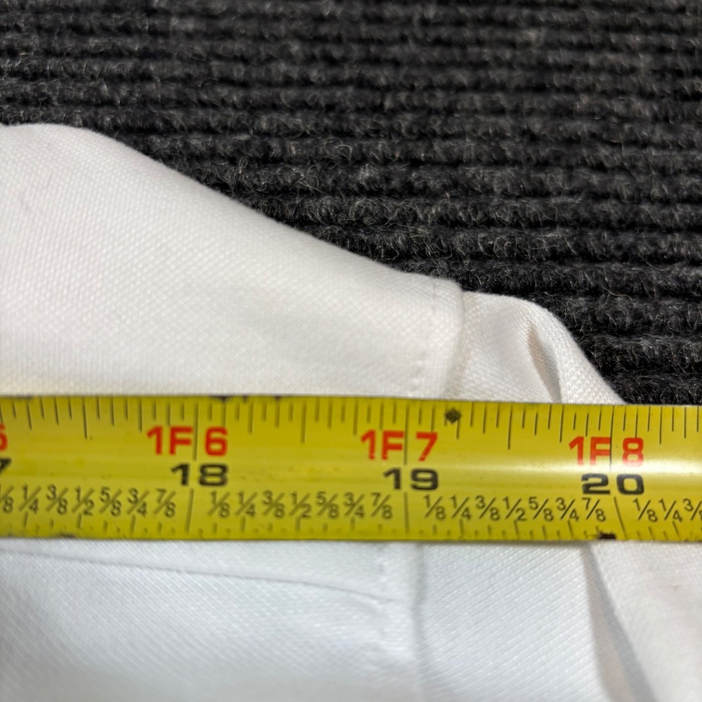 J.Crew Performance Mens XXL White Pique Knit Button Down Shirt CA915 NEW - Picture 8 of 9